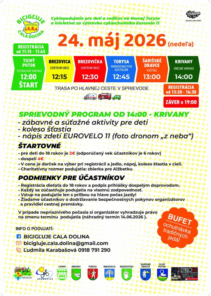 Bicigľuje cala dolina